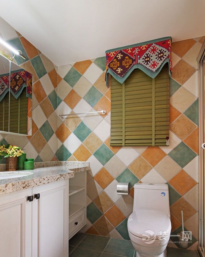 南阳美式风格卫浴间浴室柜装修效果图